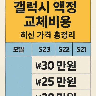 갤럭시액정교체비용-썸네일이미지