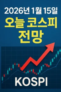 2026년1월15일오늘코스피전망